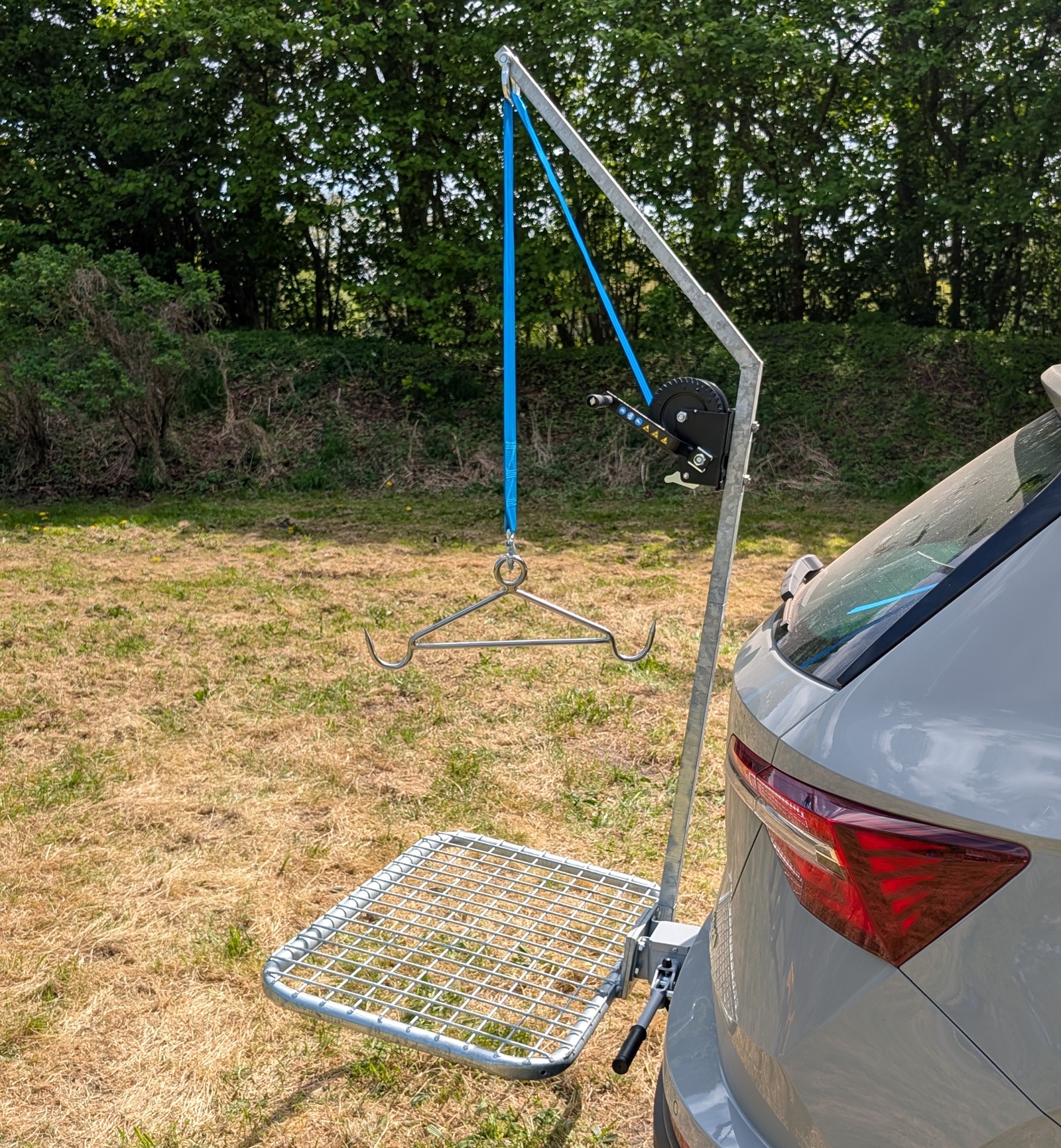 Streckenknecht Light Komplett-Set – Wildträger mit Aufbrechhilfe -Überläufer-