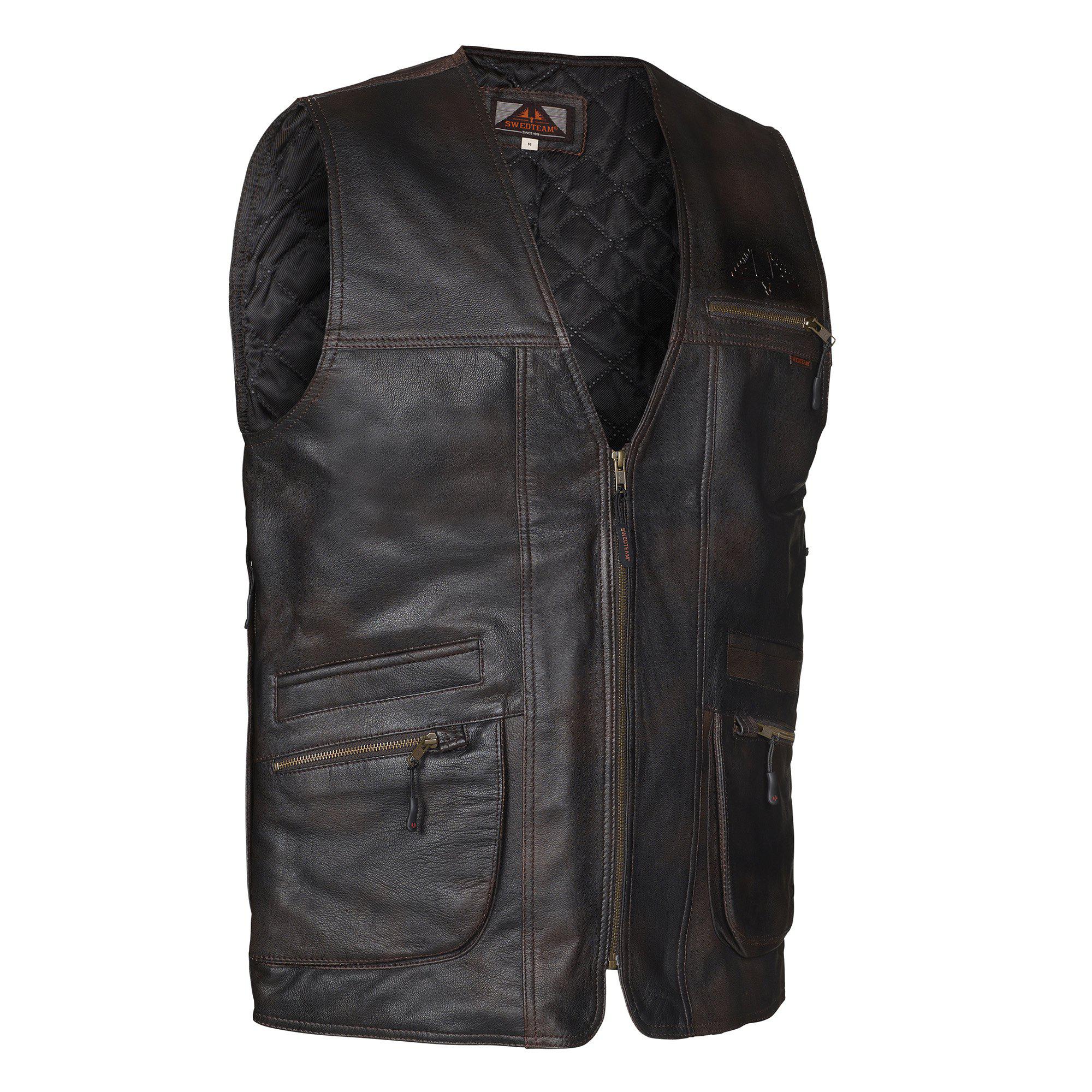 Swedteam Herren Jagdweste Bull Braun 2XL