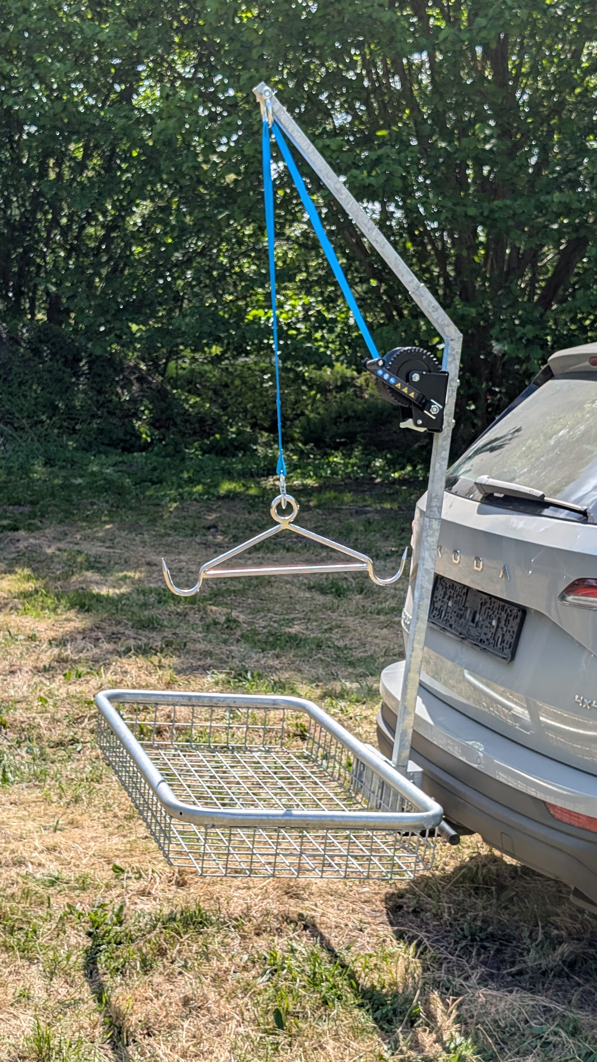 Streckenknecht Pro Komplett-Set – Wildträger mit Aufbrechhilfe -Überläufer-