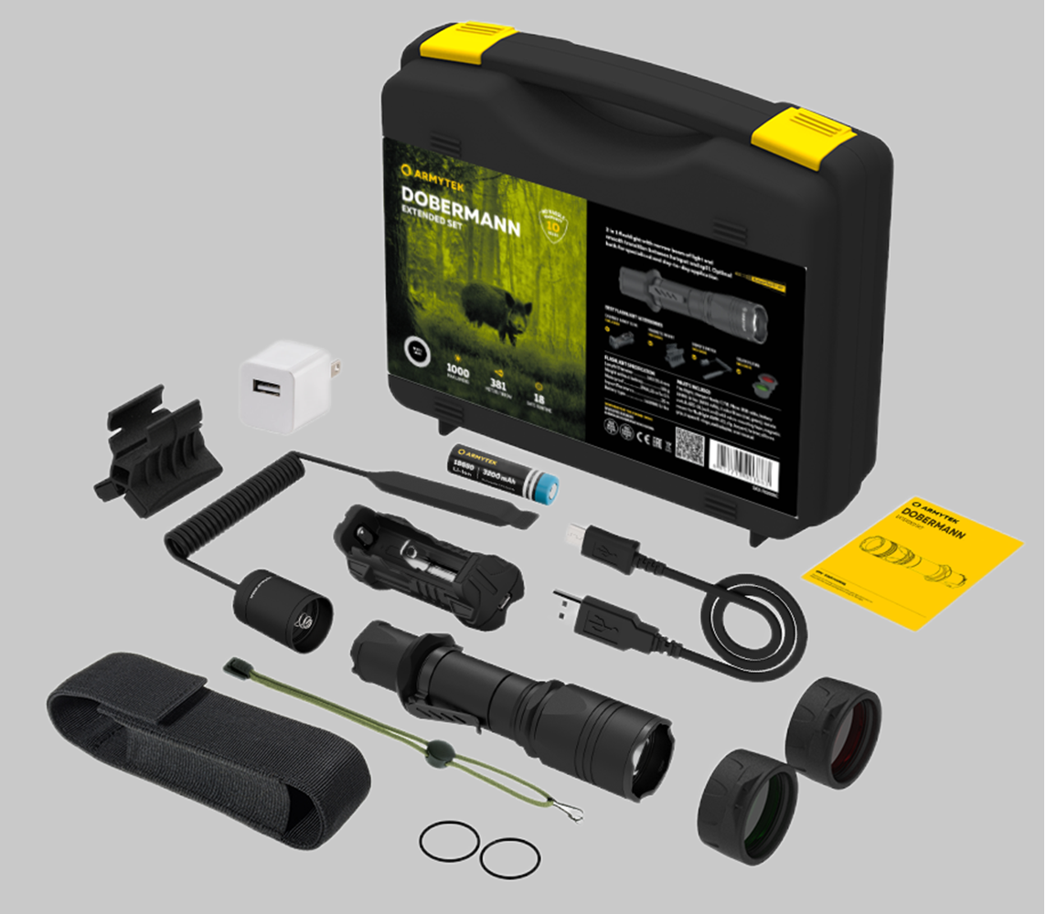 Armytek Dobermann Extended Set White