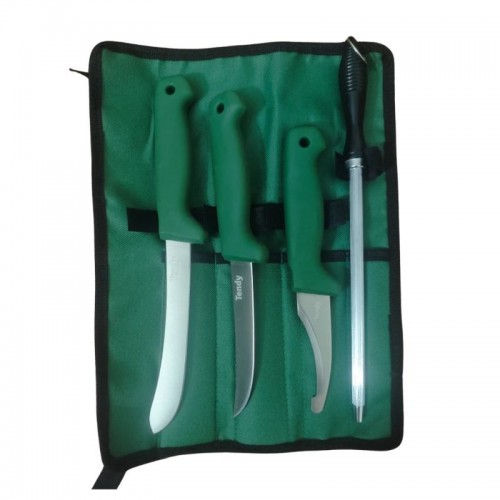 Tendy Messer Schlachtset 3-tlg.Grün