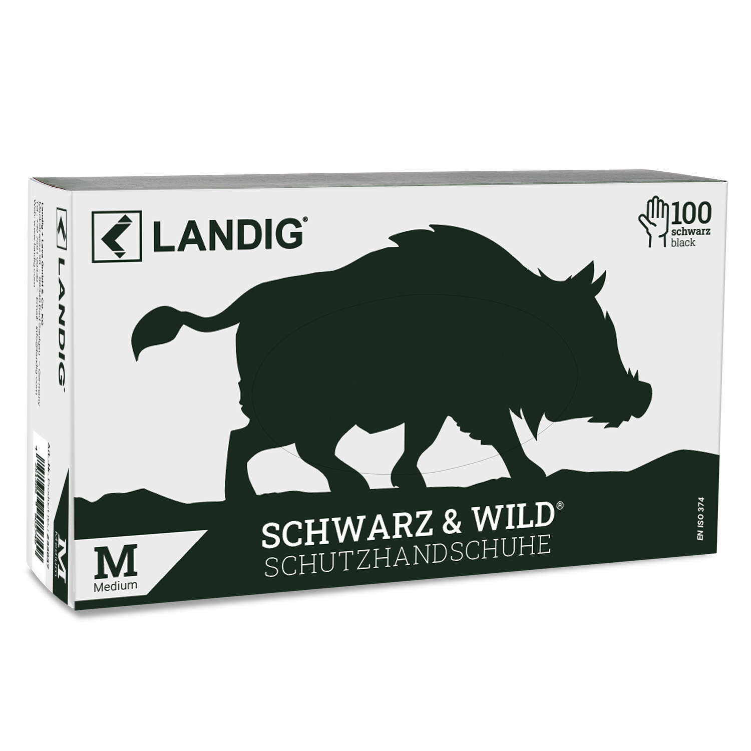 Landig Schwarz Wild Schutzhandschuhe
