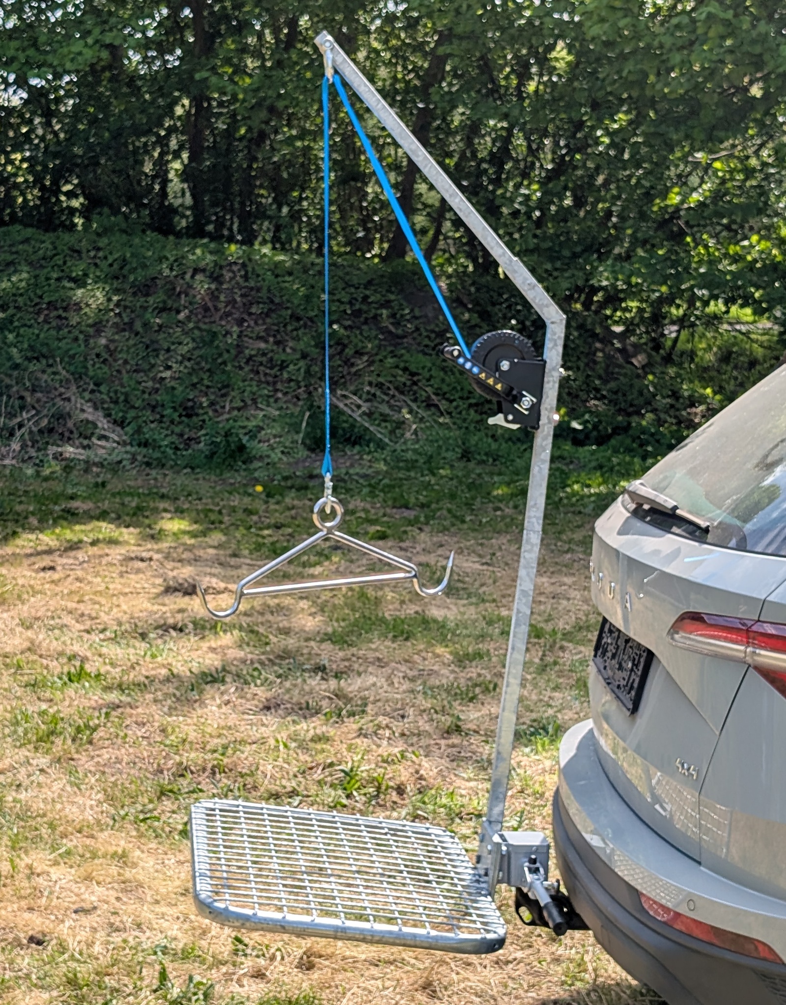 Streckenknecht Light Komplett-Set – Wildträger mit Aufbrechhilfe -Überläufer-