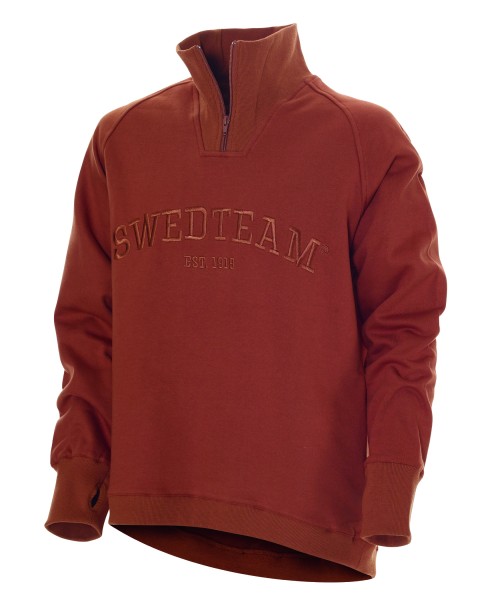 Sweater Lakeside Zip Orange