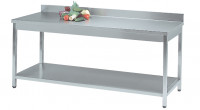 Vorschau: Arbeitstisch 600 mm Tiefe - mit Grundboden mit Aufkantung Vorschau: Arbeitstisch 600 mm Tiefe - mit Grundboden mit Aufkantung