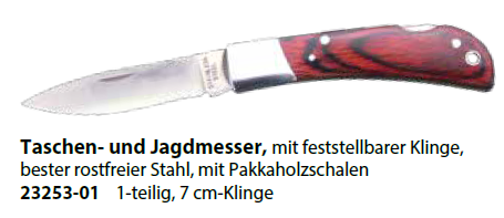 Jagd und Taschenmesser