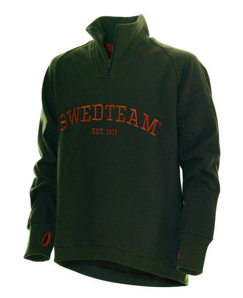 Sweater Lakeside Zip Grün