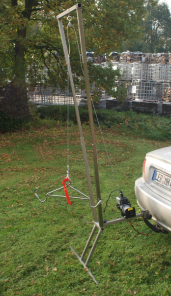 Aufbrechhilfe und Bergehilfe elektr. Seilwinde