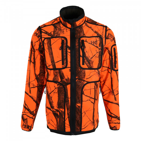 HOUSE OF HUNTING Wendbare Fleecejacke CAMO BLAZE